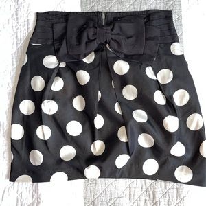 polkadots mini skirt